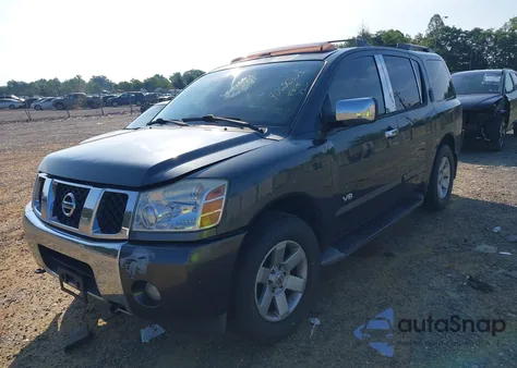 2005 Nissan Armada Se/Le из США, поврежденный, VIN 5N1AA08B35N719711